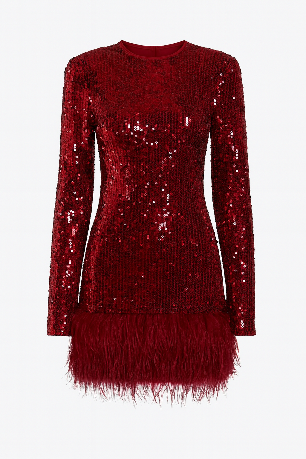 Valentina Sequin Feather Mini