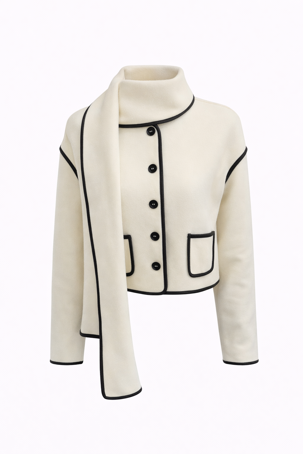 Isabelle Contrast-Trim Jacket