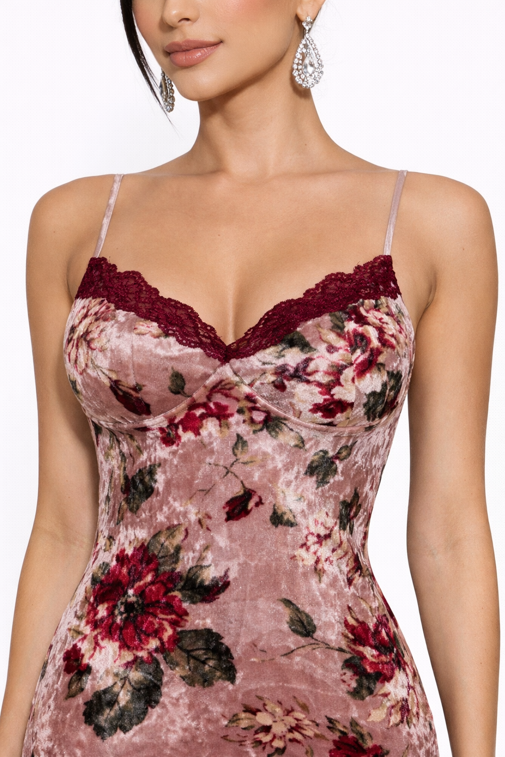 Rosalie Velvet Floral Maxi Dress