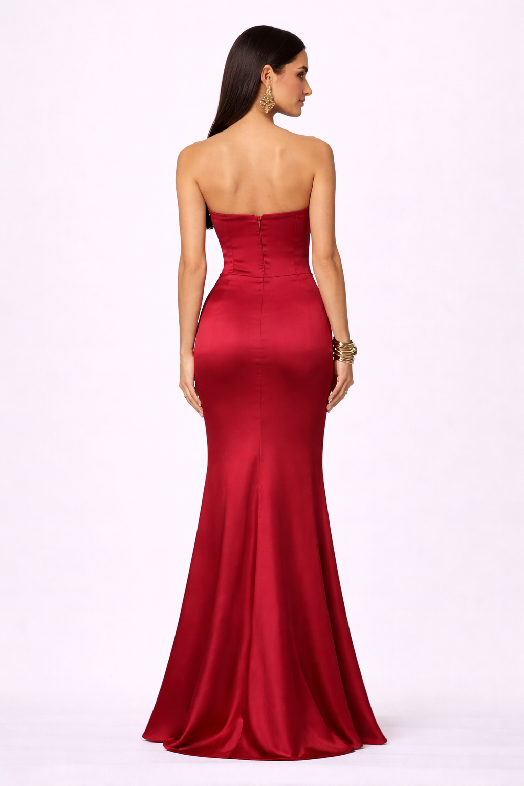 Georgina Satin Maxi Dress