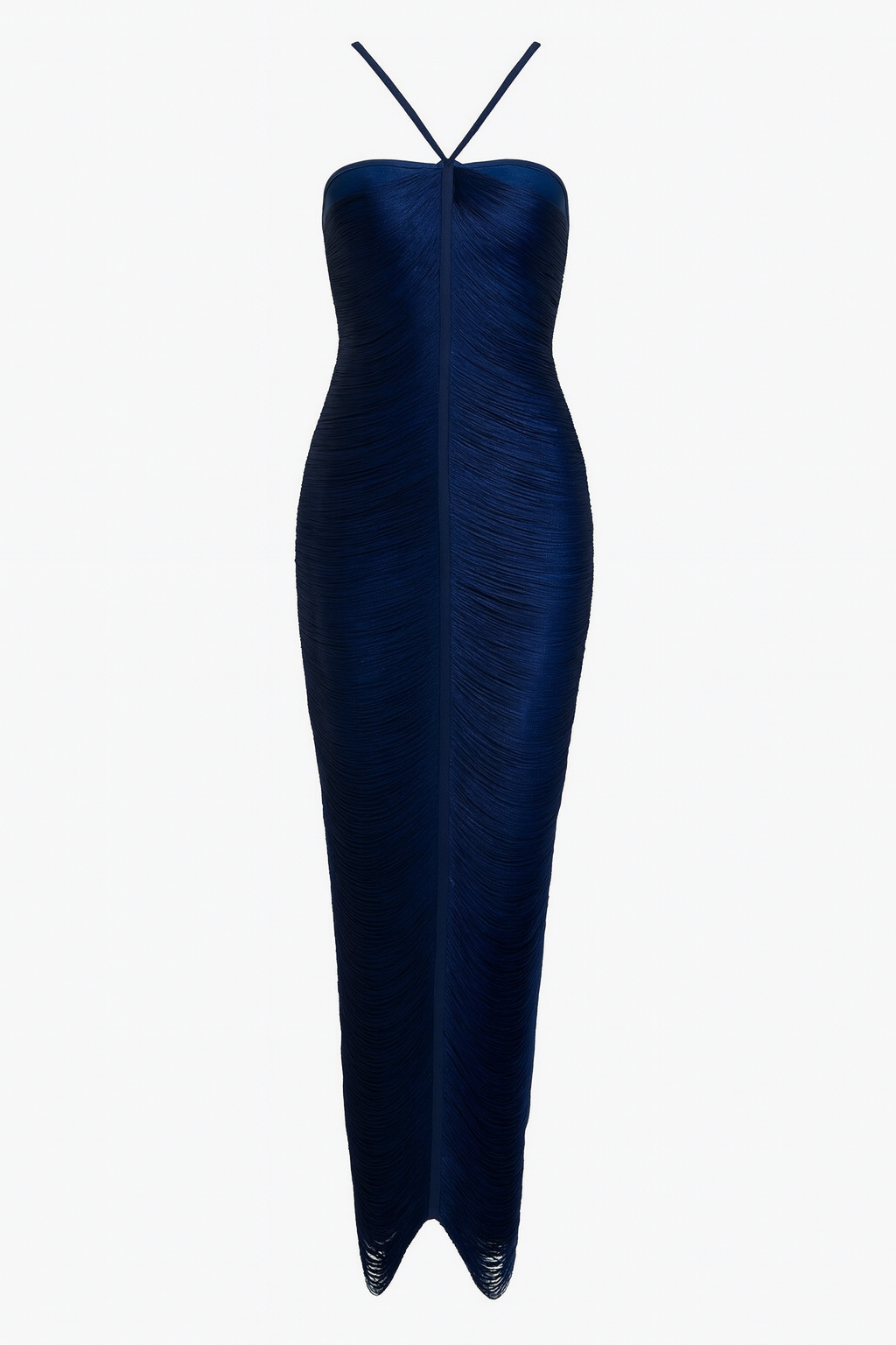 Gia Fringe Dress Blue