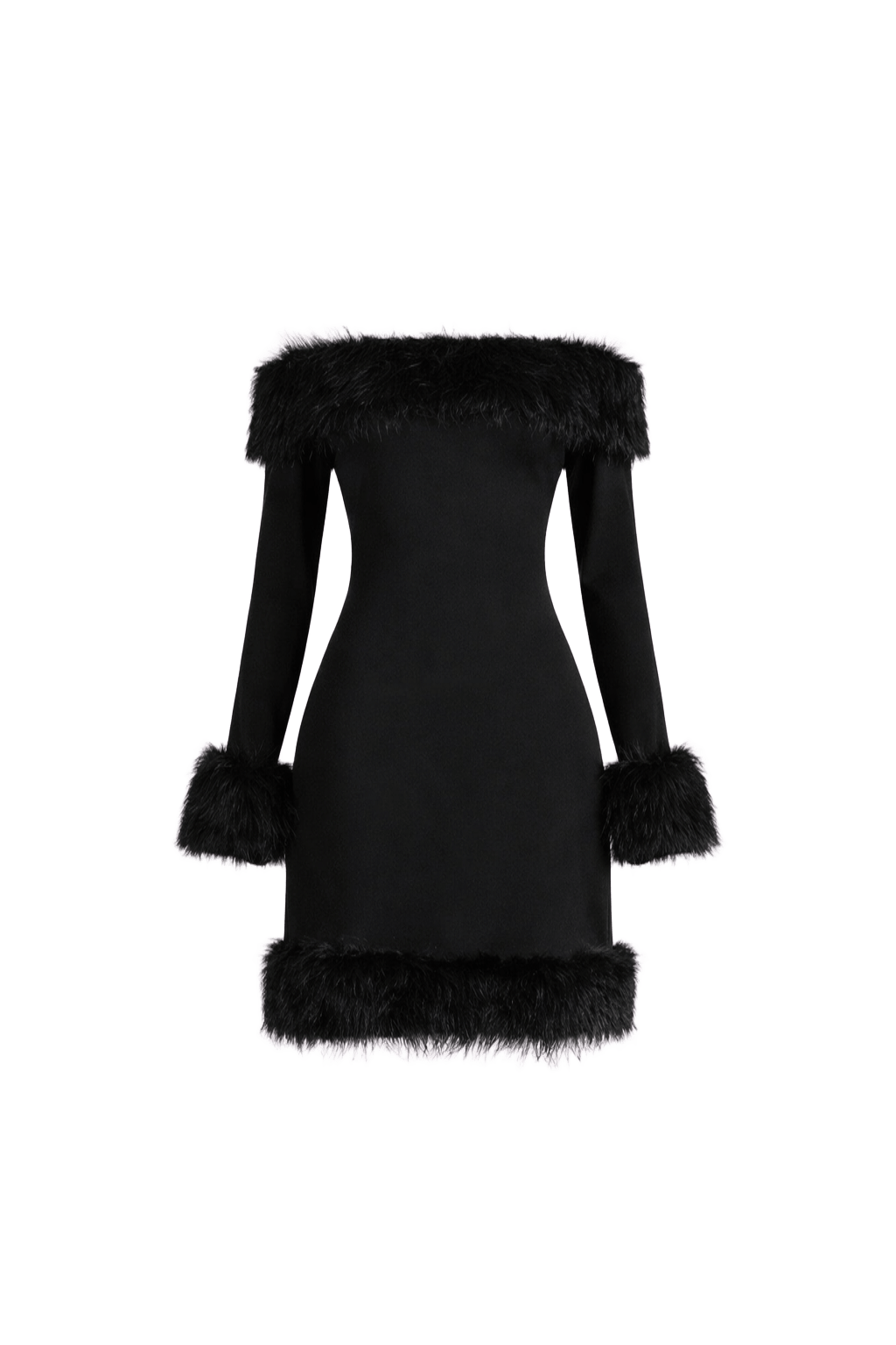 Odette Feather Mini Dress