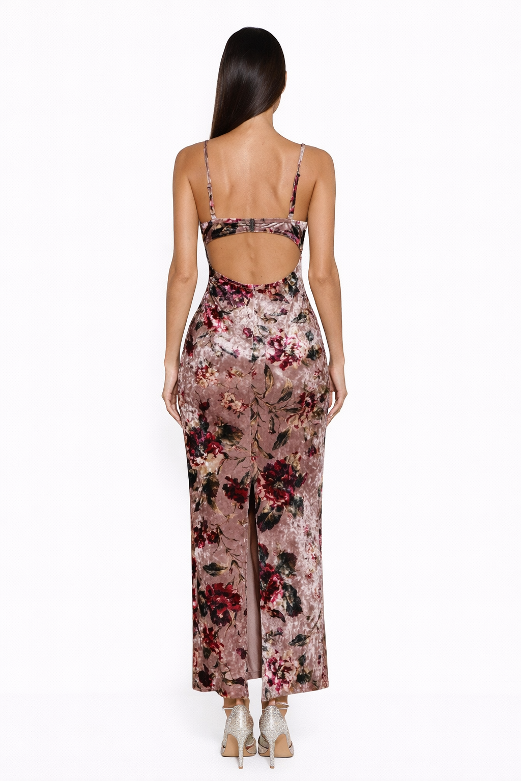 Rosalie Velvet Floral Maxi Dress