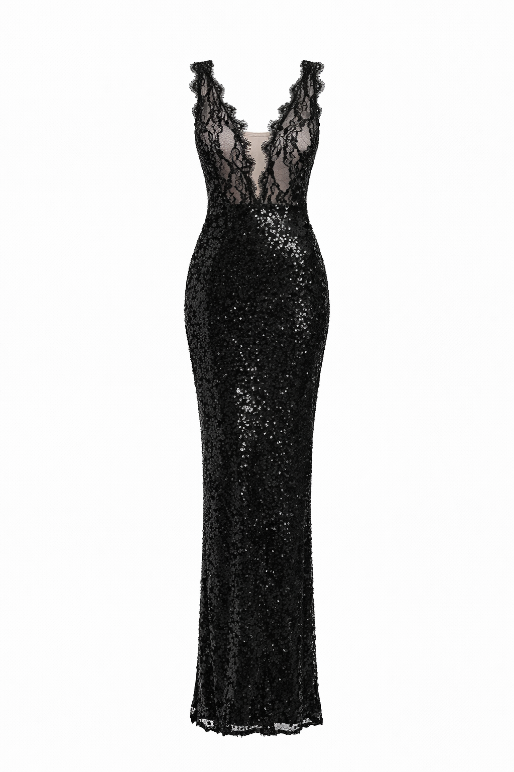 Lauren Lace Sequin Maxi Dress