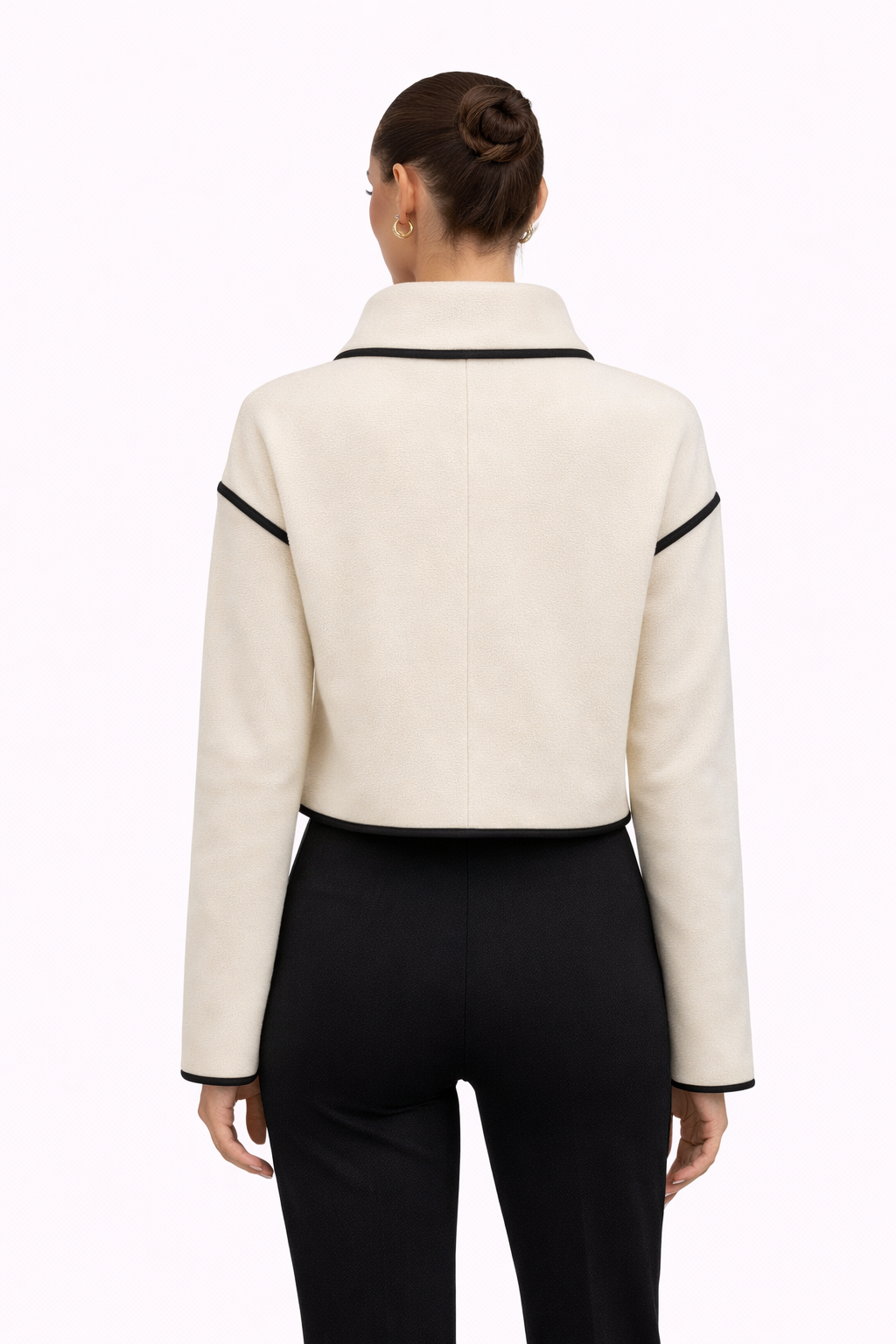 Isabelle Contrast-Trim Jacket