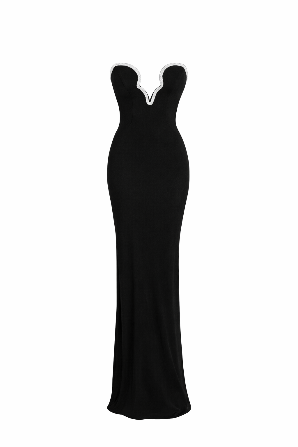 Bianca Strapless Crystal-Trim Maxi Dress