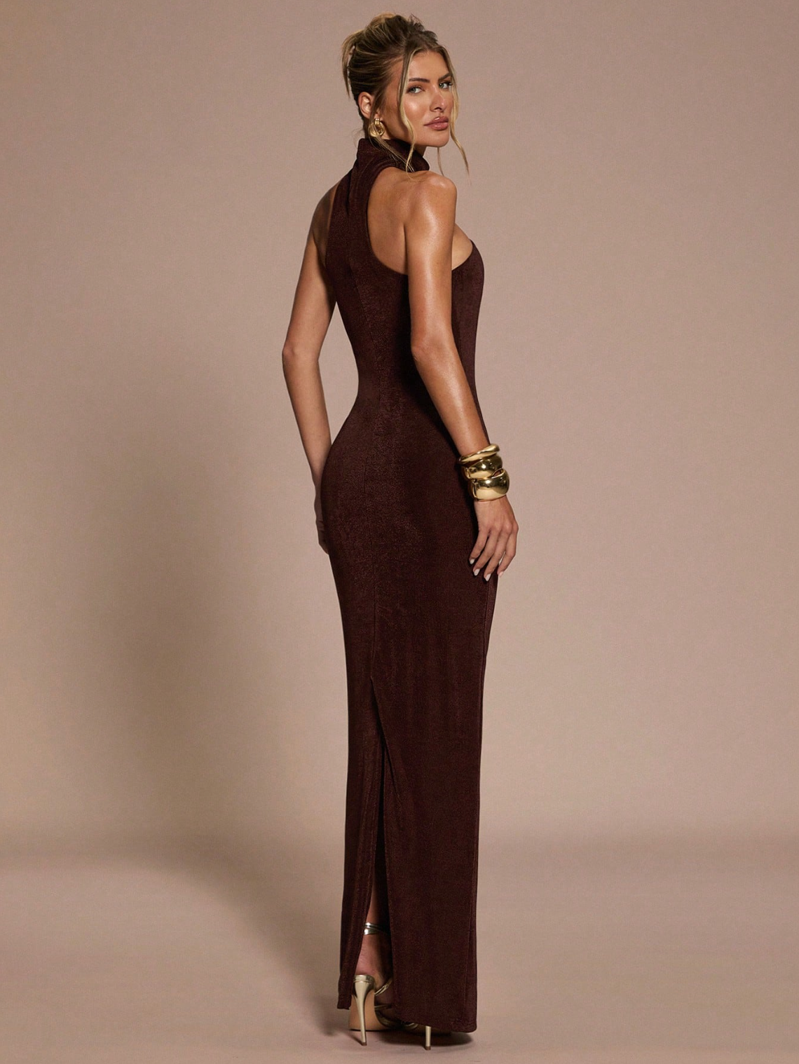 Solstice Metal-Detail Gown