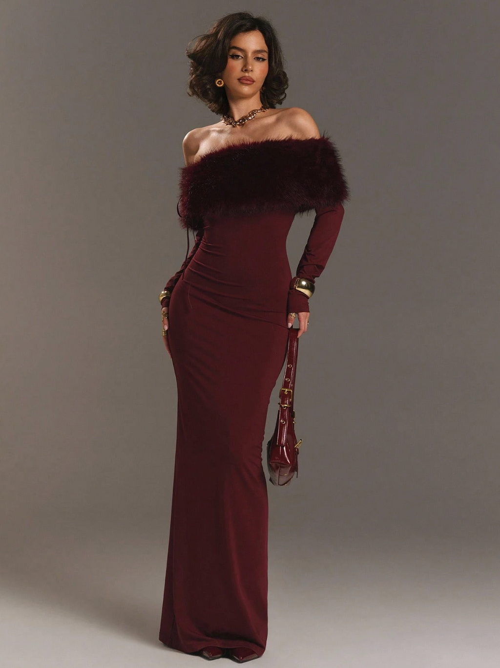 Vivienne Gown Burgundy