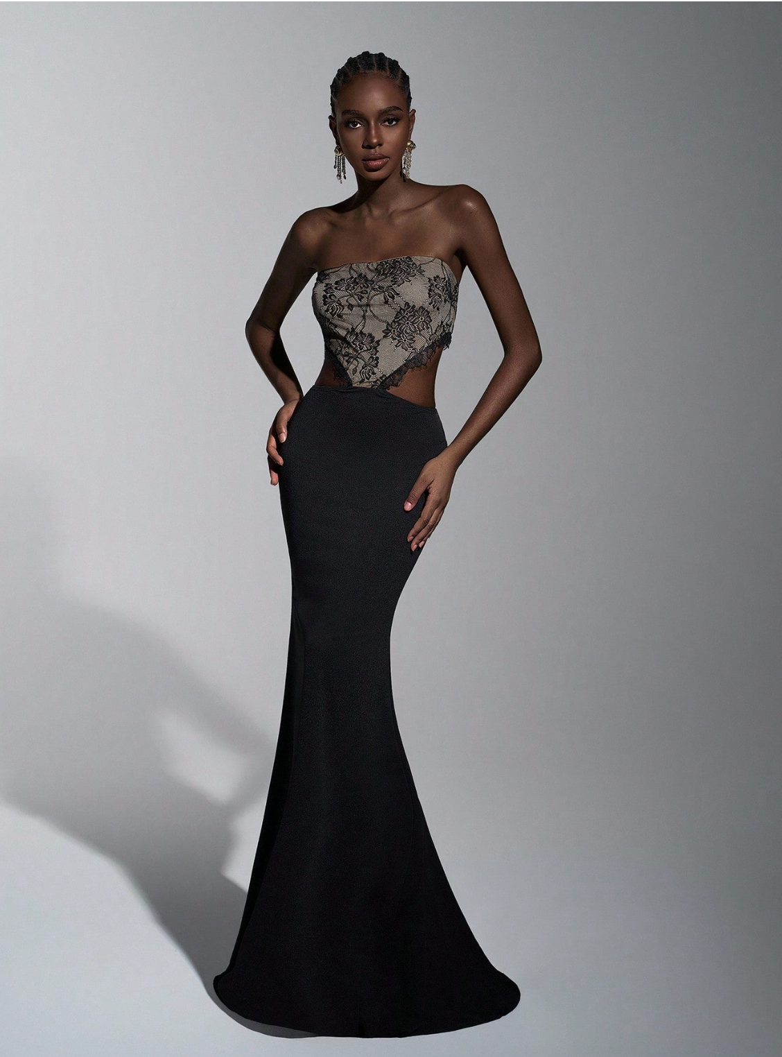 Maria Lace Cut-Out Mermaid Gown