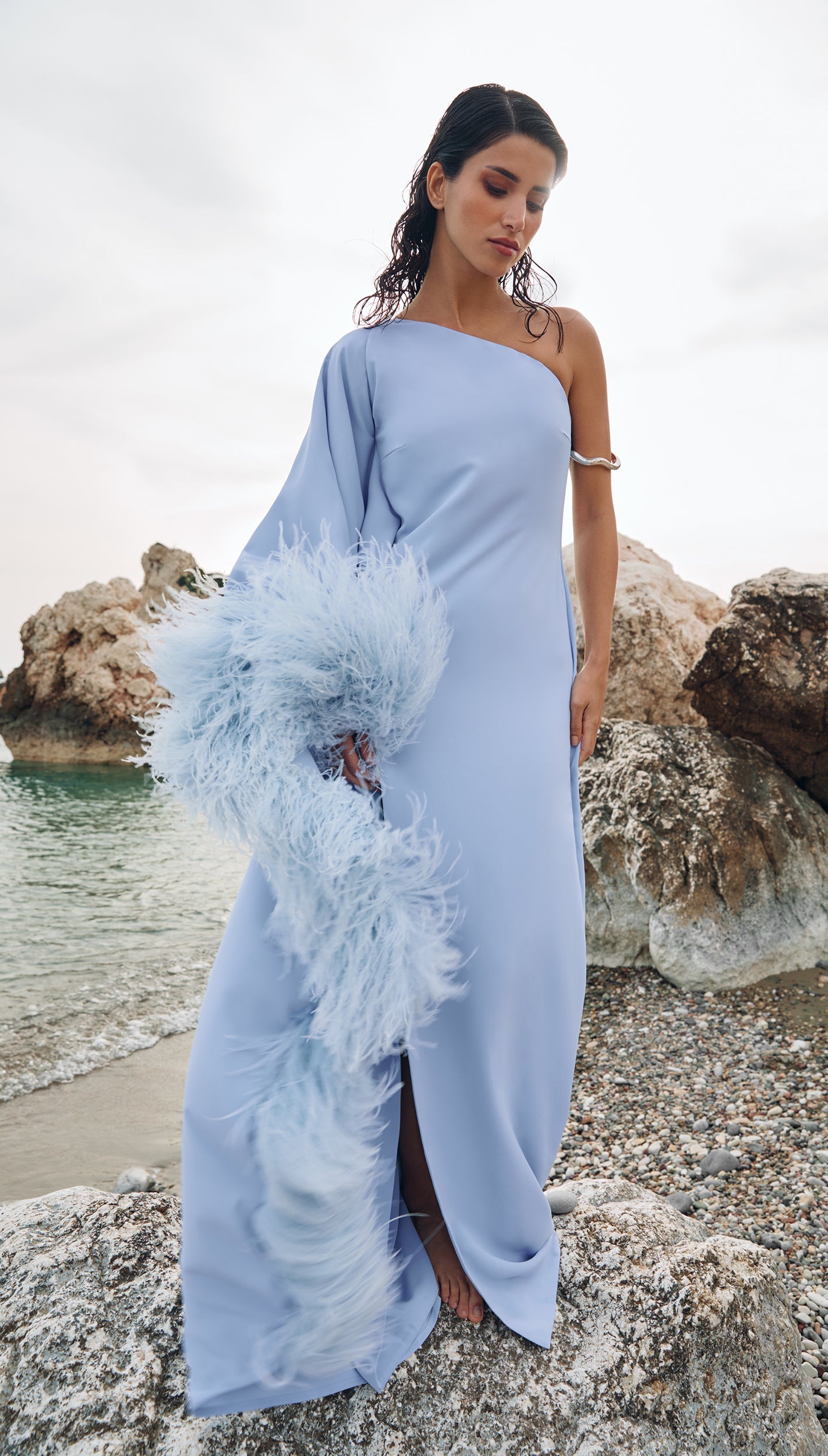 Fenix dress in sky blue