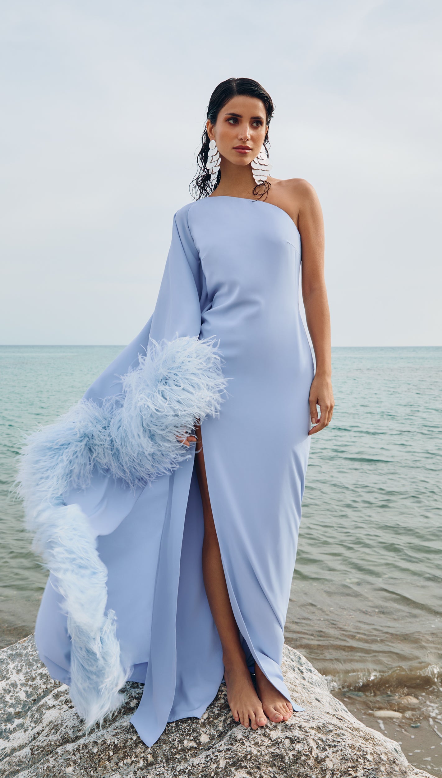 Fenix dress in sky blue