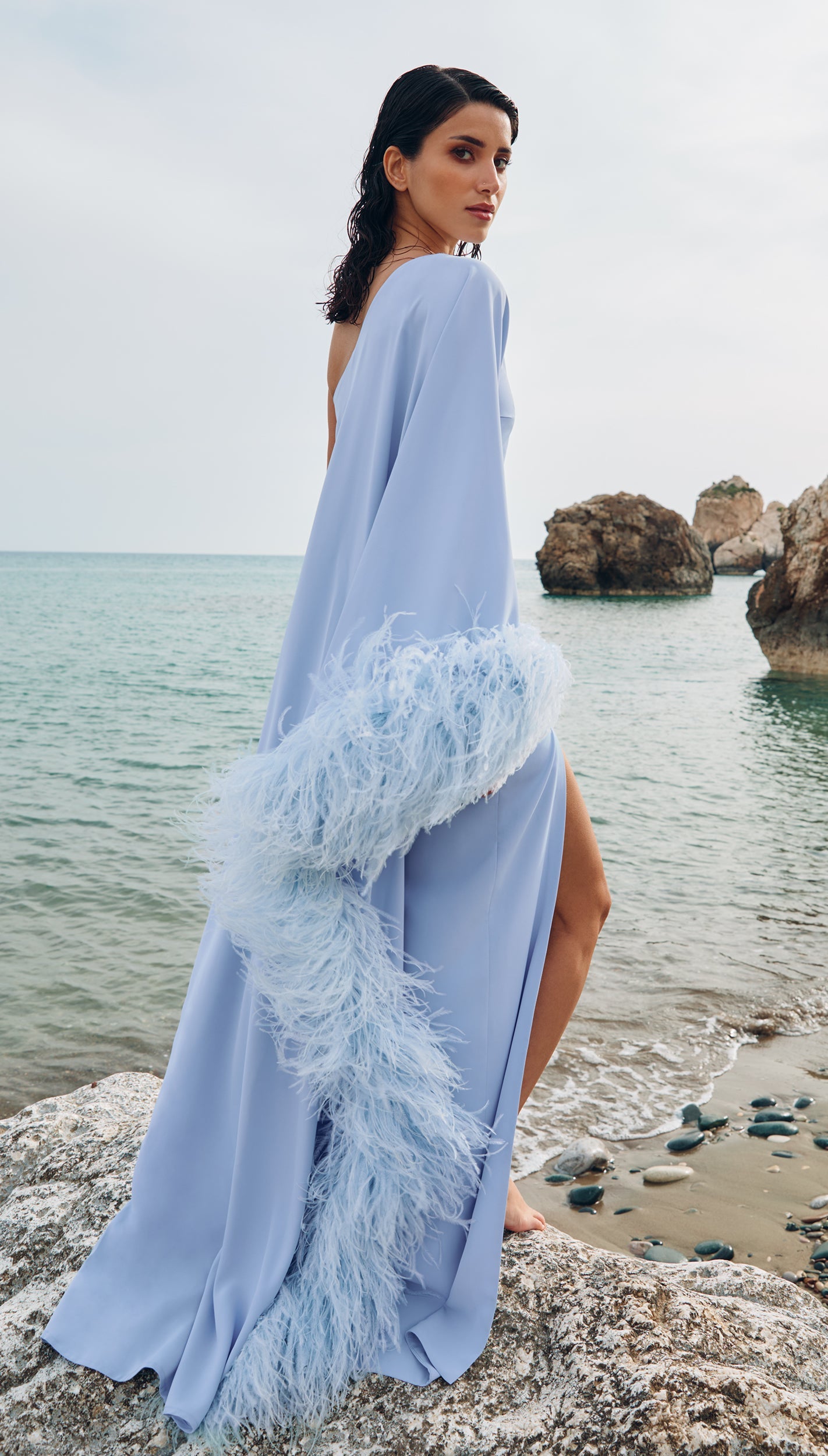 Fenix dress in sky blue